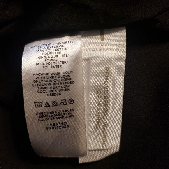 Loft Ruffle sleeve black dress size 14 NWT - Picture 7 of 8